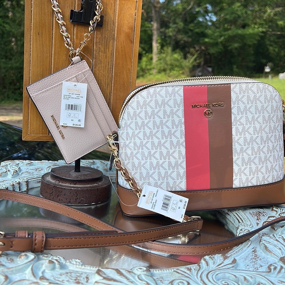 Michael kors crossbody and wristlet/cardholder two for one!!!!!!!!